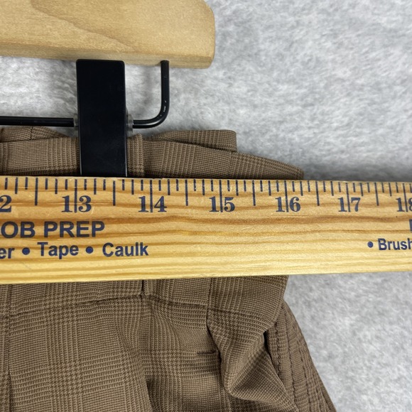 Athleta Skyline Tailored Pants Brown Herringbone Womens‎ 12 Belted Workwear - Picture 4 of 10